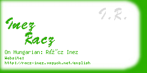 inez racz business card
